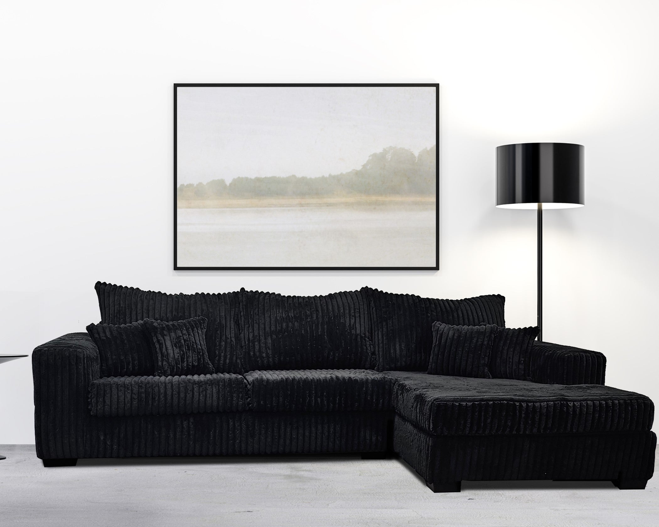 1008 Nashville Black Sectional