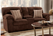 1400 Chevron Mink Reclining Sofa & Love