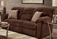 1400 Chevron Mink Reclining Sofa & Love
