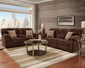 1400 Chevron Mink Reclining Sofa & Love