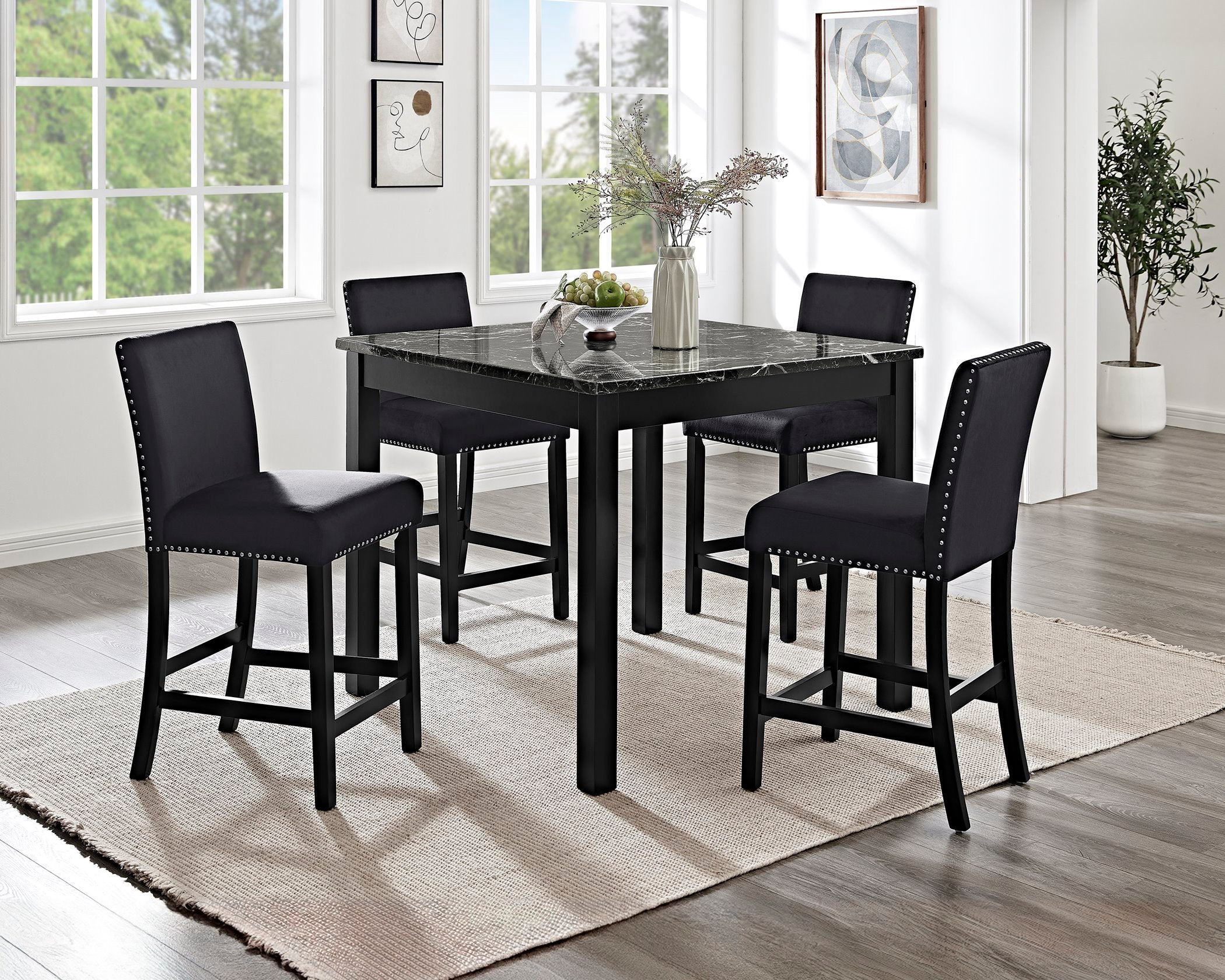 1715 Lennon Dining Table & 4 Chairs