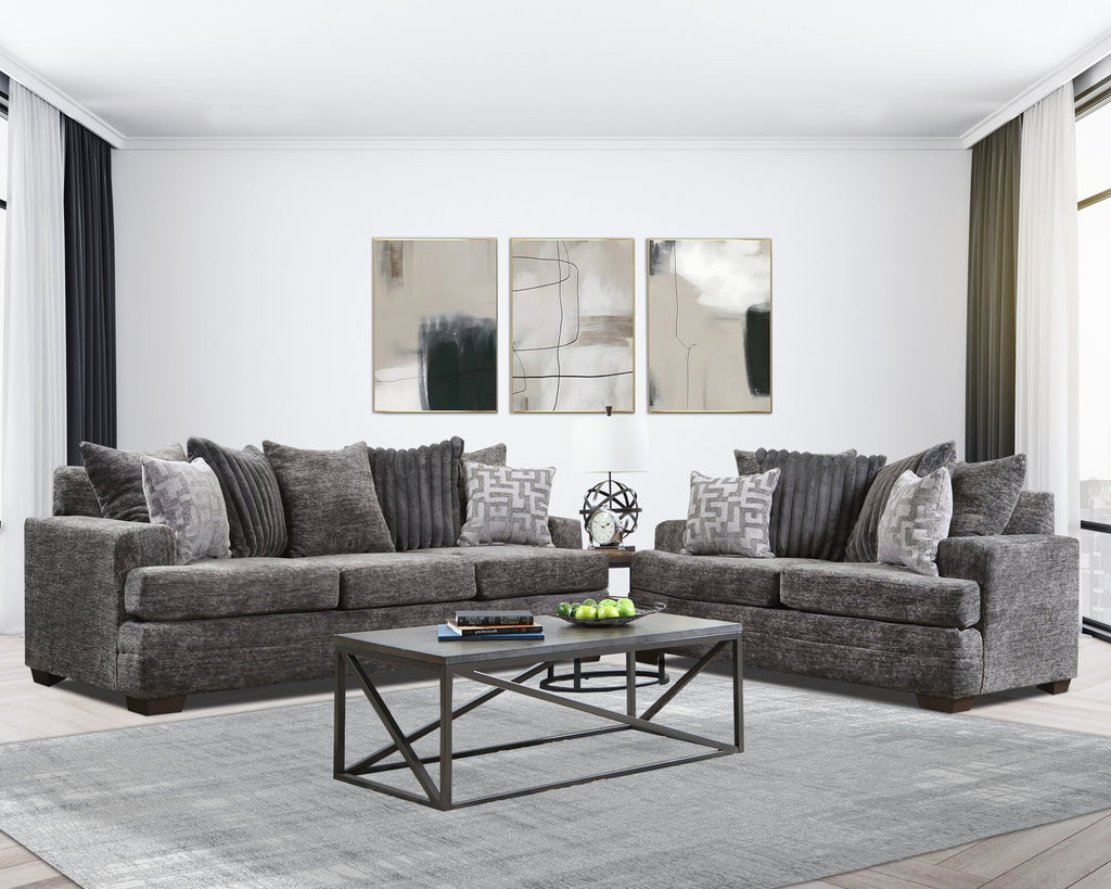 2675 Galactic Charcoal Sofa & Loveseat