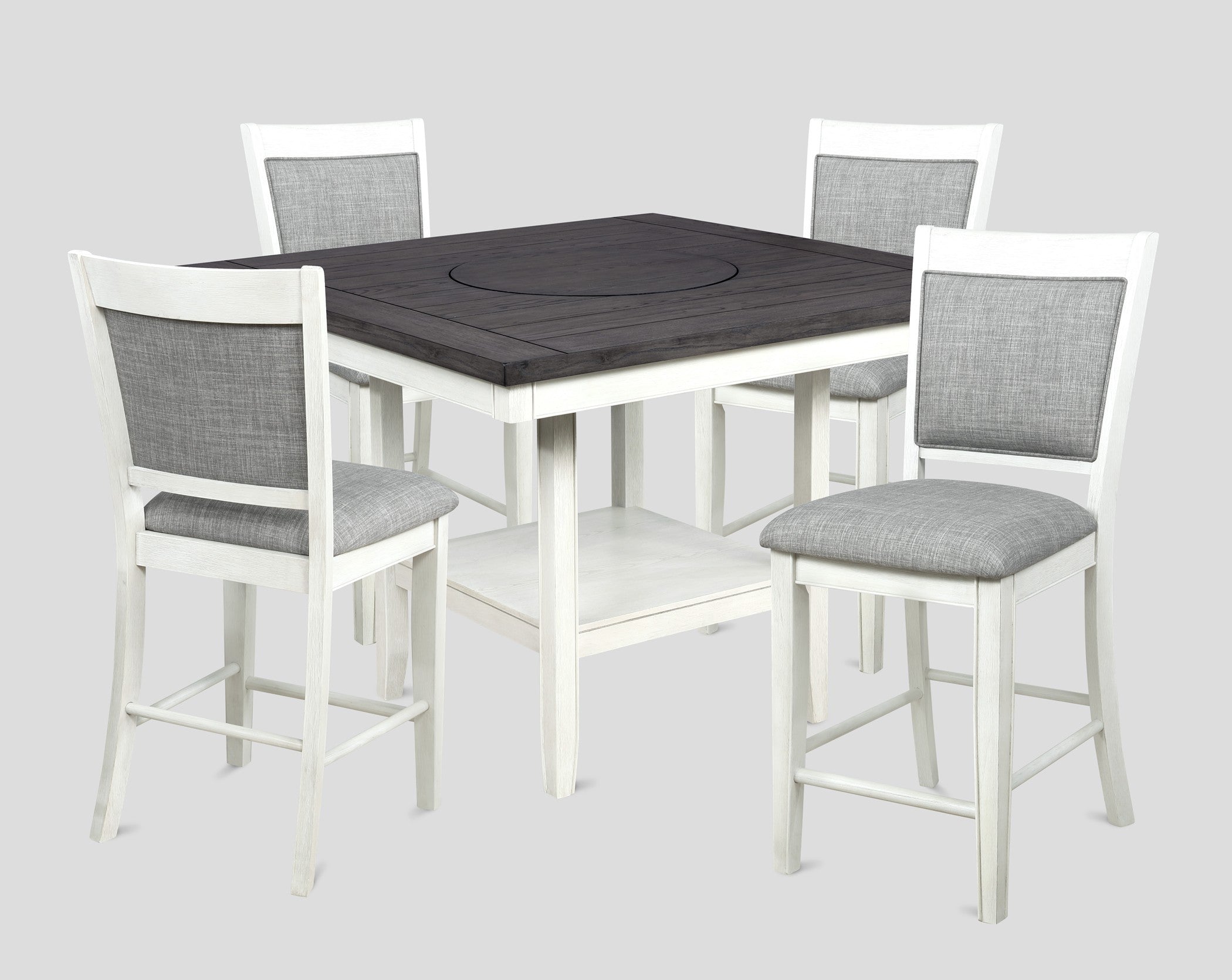 2727 Fulton White Counter Height Dining Set
