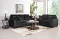 2900 Implosion Black Sofa & Loveseat