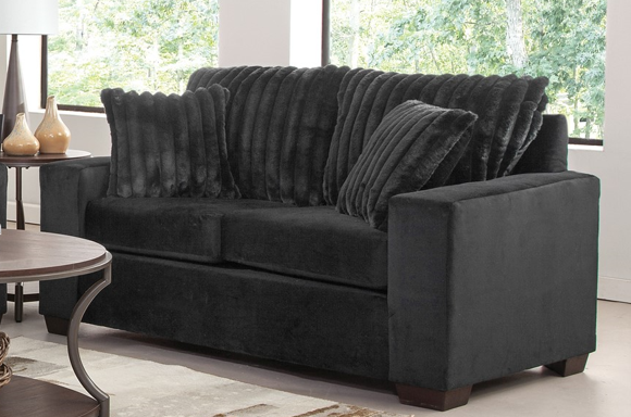 2900 Implosion Black Sofa & Loveseat
