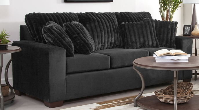 2900 Implosion Black Sofa & Loveseat