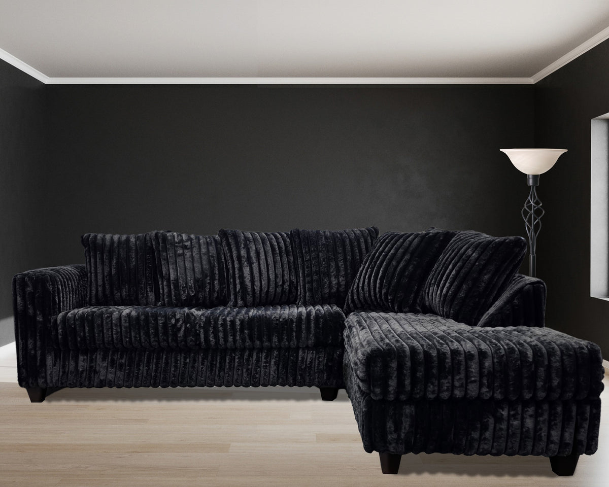 300 Hugo Corduroy Blackj Sectional