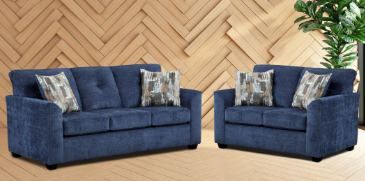 3000 Gerald Navy Sofa & Loveseat