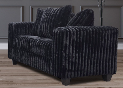 300 Hugo Black Sofa & Loveseat