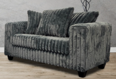 300 Hugo Grey Sofa & Love