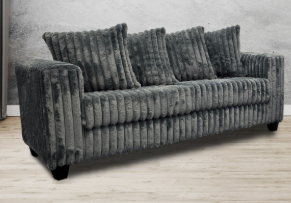 300 Hugo Grey Sofa & Love