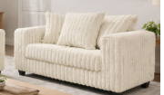 300 Hugo Ivory Sofa & Loveseat