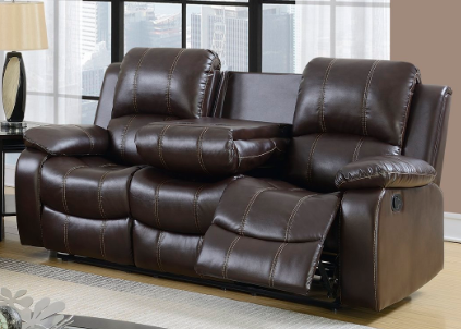 3118 Pluto Chocolate Reclining Sofa & Loveseat