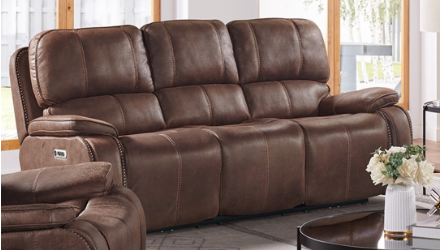 5230 Atlantis Heritage Brown Power Reclining Sofa & Loveseat