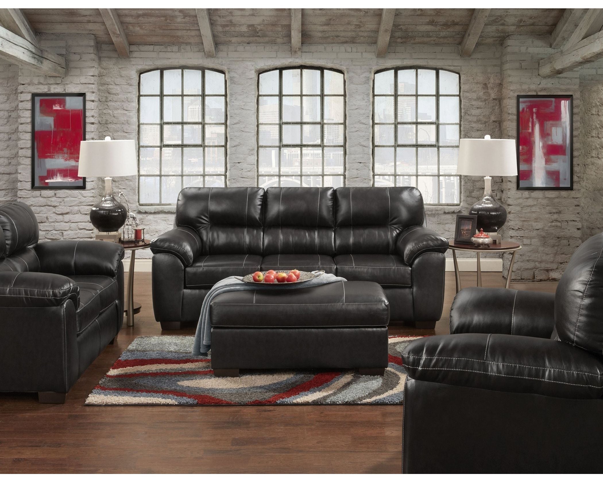 5603 Austin Black Sleeper Sofa or Sofa & Love