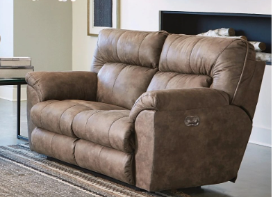62651 Hollins Coffee Power Reclining Sofa & Loveseat