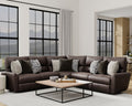 6428 Royster Chocolate Power Reclining Sectional