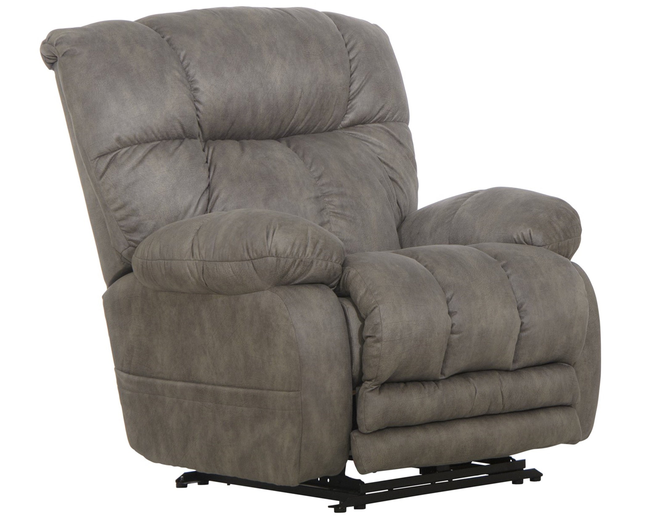 64793 Dawkins Charcoal Power Lay-Flat Recliner