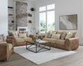 916 Camel Combo Sofa & Love Seat
