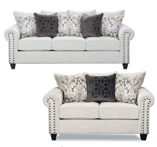 9175 Della Linen Sofa & Loveseat