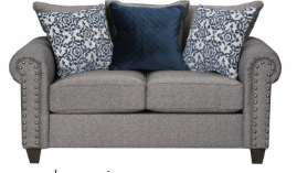 9175 Emma Slate Sofa & Love