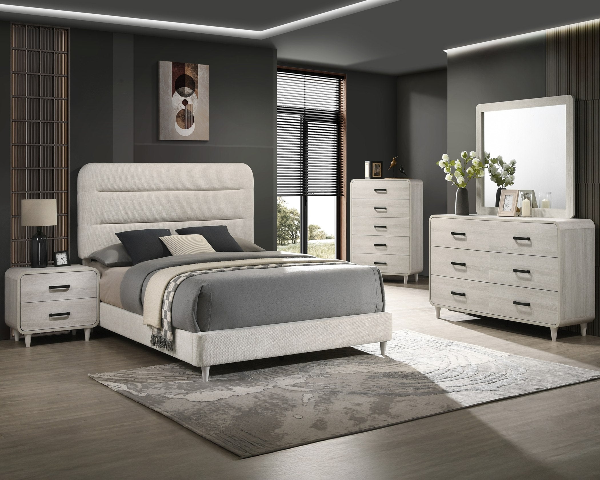 CM4900 Nyomi White Queen Bedroom Set