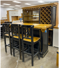 Cantina Bar & Hutch Set Nogal-Black