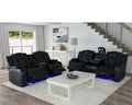 Carlo Black Power Reclining Sofa