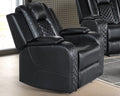 U8900 Carlo Black Transformer Power Recliner