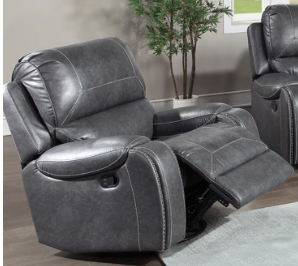 KE800 Keily Grey Reclining Sofa & Love