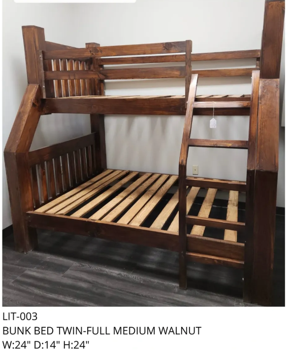 Bunk Bed Twin-Full Medium Walnut