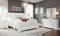 Pompei Metallic White Queen Bedroom Group