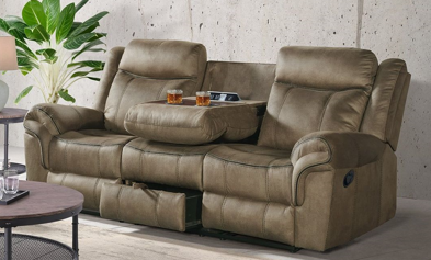 Sorrento Mocha Reclining Sofa & Love