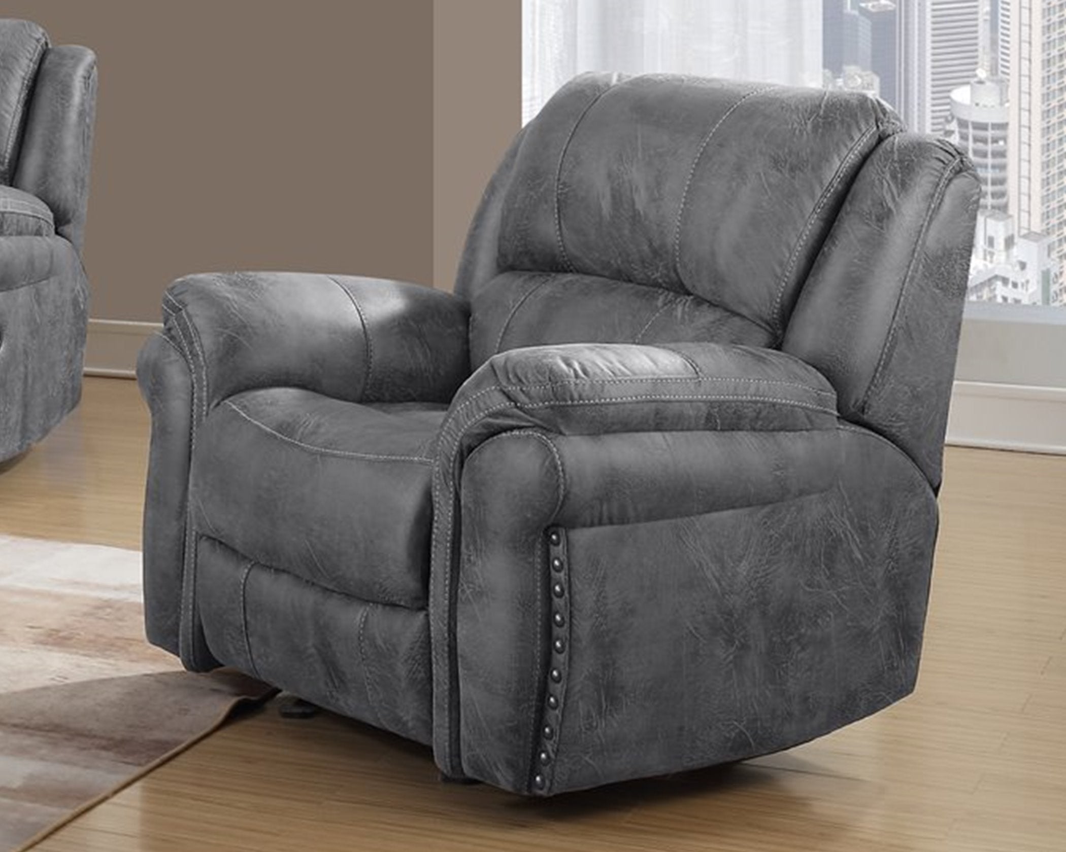 U0903 Grey Recliner