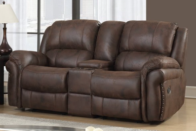 U0903 Chocolate Reclining Sofa & Loveseat