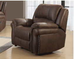 U0903 Chocolate Reclining Sofa & Loveseat