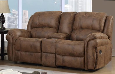 U0903 Saddle Reclining Sofa & Love