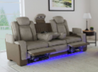 U13660 Lantana Brown/Grey Power Reclining Sofa, Loveseat & Recliner