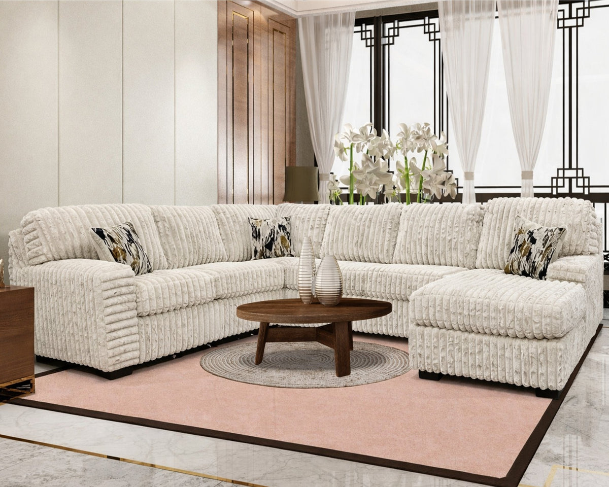 Alison Hugo Ivory Sectional