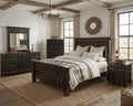 Las Cruces Walnut/Black 5 Piece Set