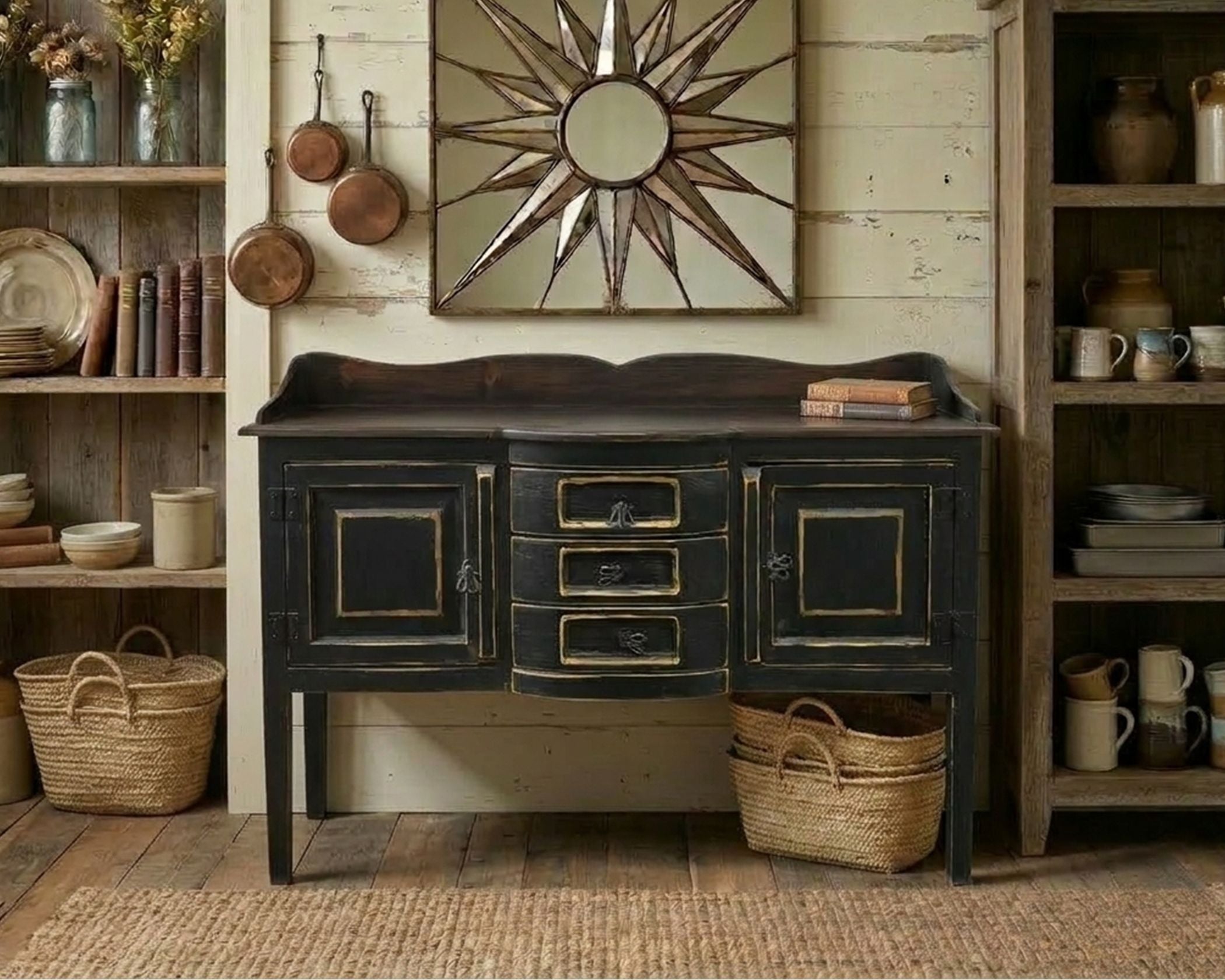 Henrietta Black & Walnut